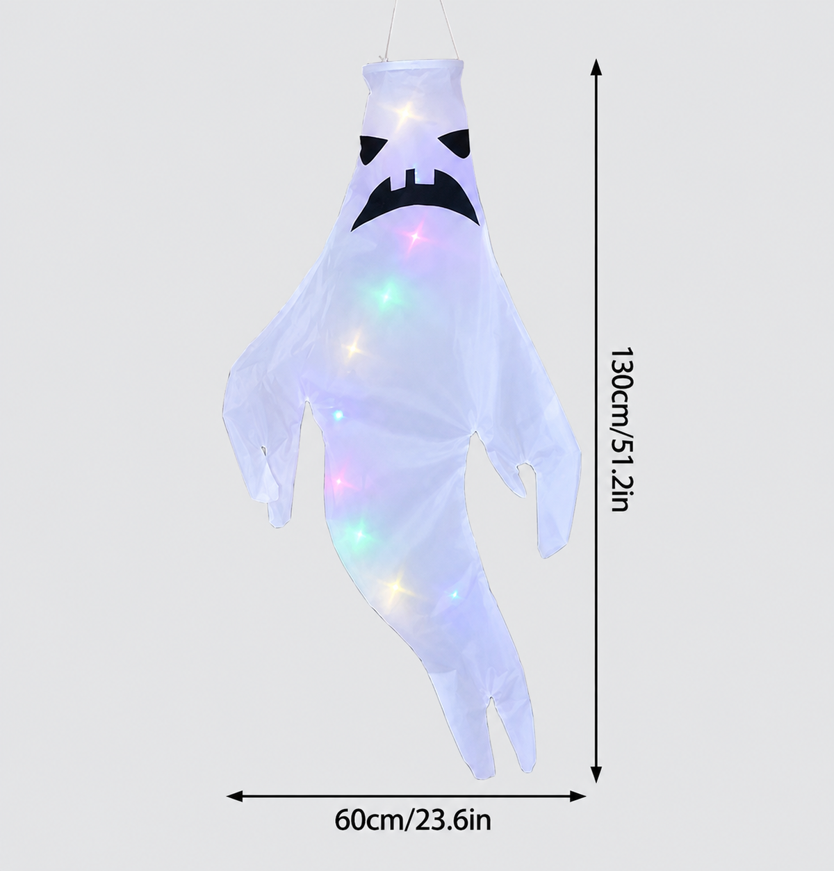 Halloween Ghost Lights, Hanging Lanterns, Outdoor Decor, Spooky Porch Decorations, LED Party Illumination, Haunted House Ornament