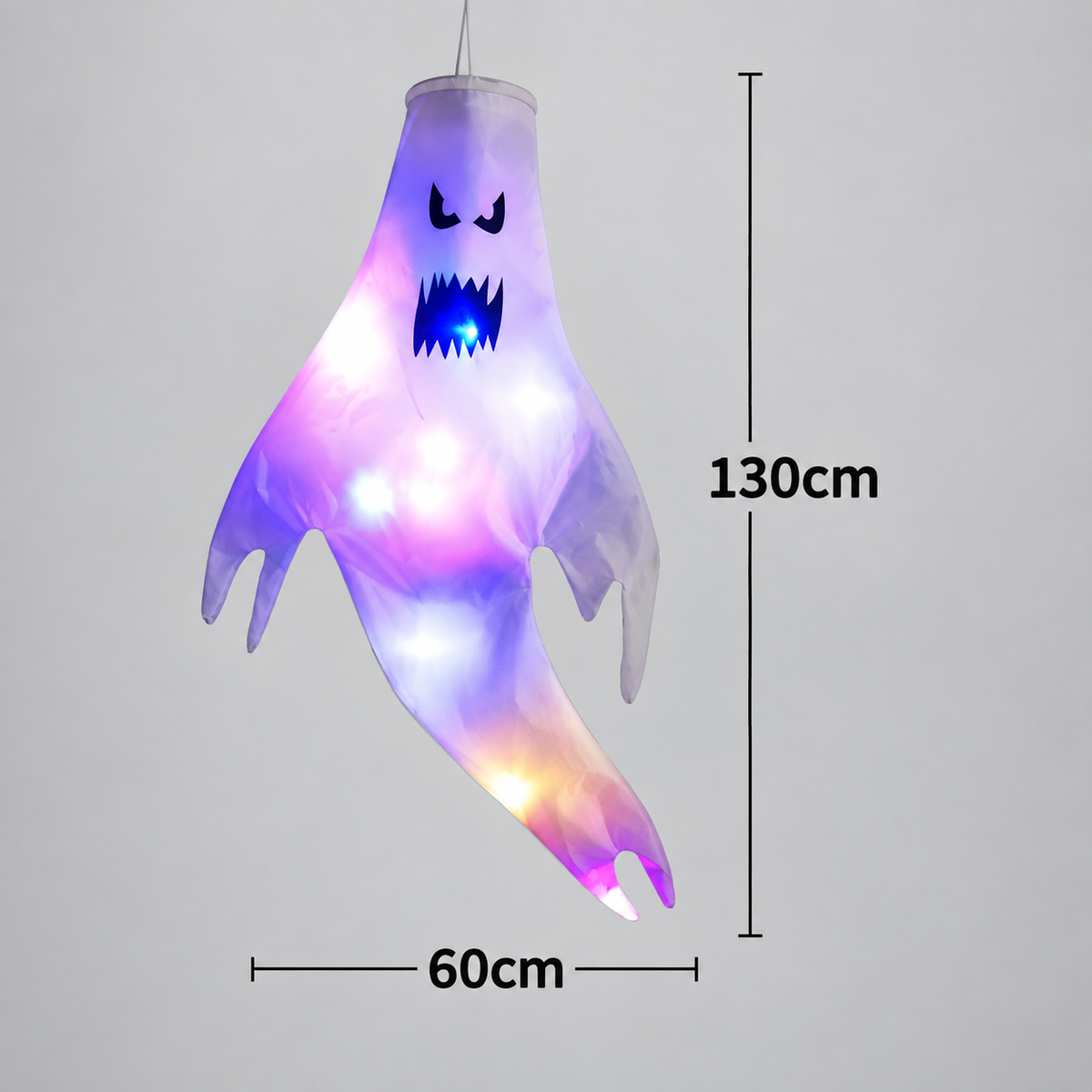 Halloween Ghost Lights, Hanging Lanterns, Outdoor Decor, Spooky Porch Decorations, LED Party Illumination, Haunted House Ornament