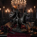 Headless Horseman Statue, Halloween Decor, Gothic Horse Figurine, Pumpkin Rider Sculpture, Haunted Home Accent, Spooky Mantel Display