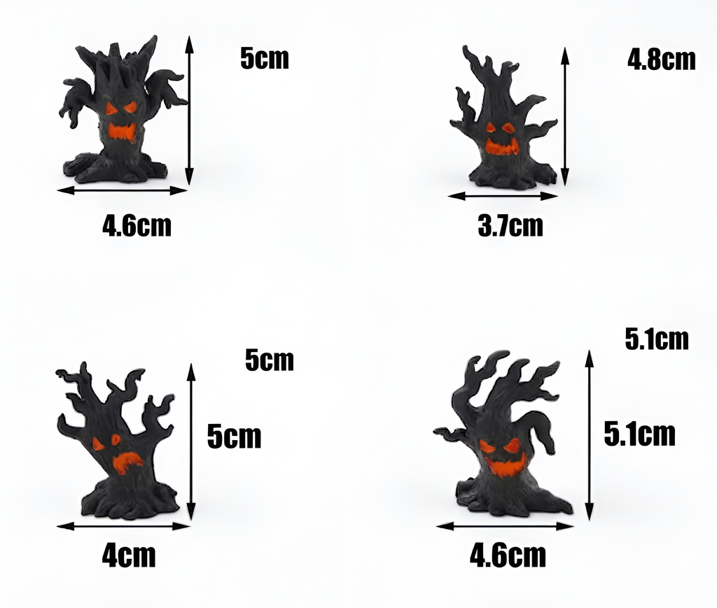 Halloween Tree Figurine, Spooky Pumpkin Decor, Haunted Tree Statue, Gothic Table Centerpiece, Witchy Home Accent, Fall Party Decoration