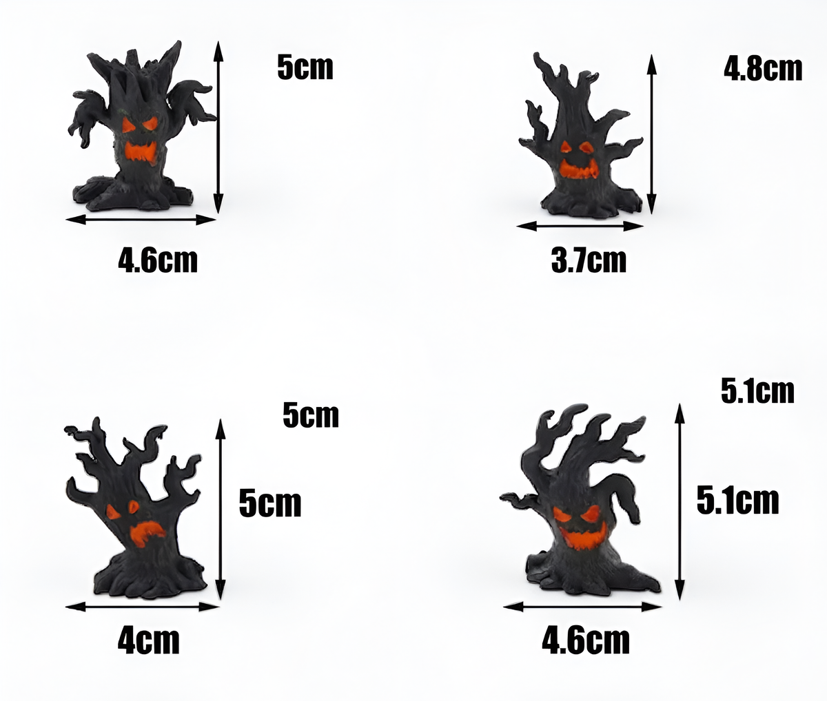 Halloween Tree Figurine, Spooky Pumpkin Decor, Haunted Tree Statue, Gothic Table Centerpiece, Witchy Home Accent, Fall Party Decoration