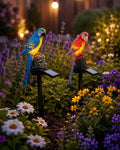 Solar Parrot Garden Stake, LED Macaw Outdoor Light, Waterproof Bird Yard Decor, Tropical Landscape Ornament, Garden Gift,Patio & Garden Gift