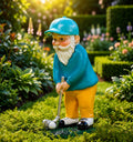 Golf Gnome Statue, Garden Decor, Golfer Gift, Lawn Ornament, Outdoor Figurine, Sports Lover Present, Whimsical Yard Accent, Clubhouse Decor.