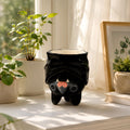 Bat Planter Pot, Black Ceramic Flower Pot, Gothic Home Decor, Cute Succulent Holder, Halloween Gift, Spooky Desk Decoration, Witchy Decor