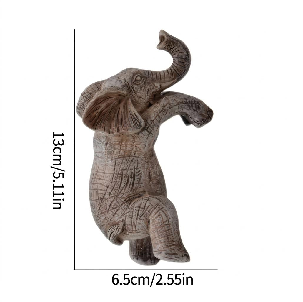 Elephant Planter Pot, Garden Statue Decor, Animal Flower Pot, Outdoor Patio Ornament, Whimsical Yard Accent, Nature Lover Gift