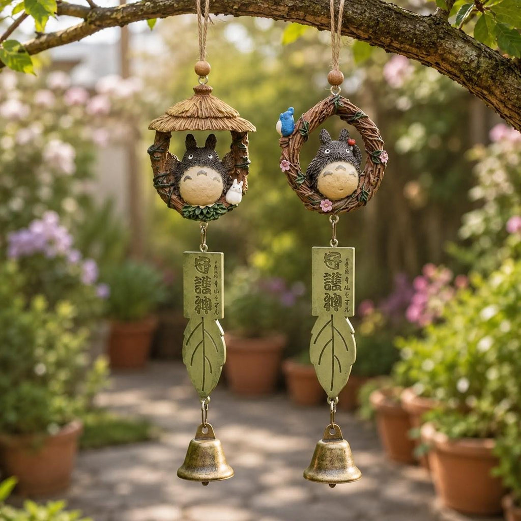 Forest Spirit Wind Chime, Cute Hanging Garden Bell Ornament, Resin Wind Chime Decor, Outdoor Patio Gift, Japanese Style,Cute Wind Chime Gift