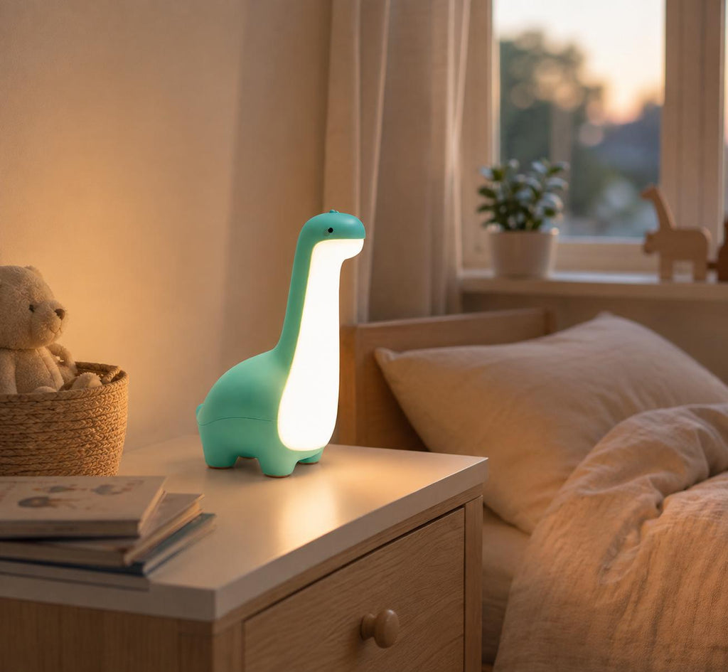 Dinosaur Night Light for Kids, Cute Dino Lamp, Nursery Table Light, Baby Bedroom Decor, Toddler Gift, Cute Dinosaur Room Lighting,Table Lamp