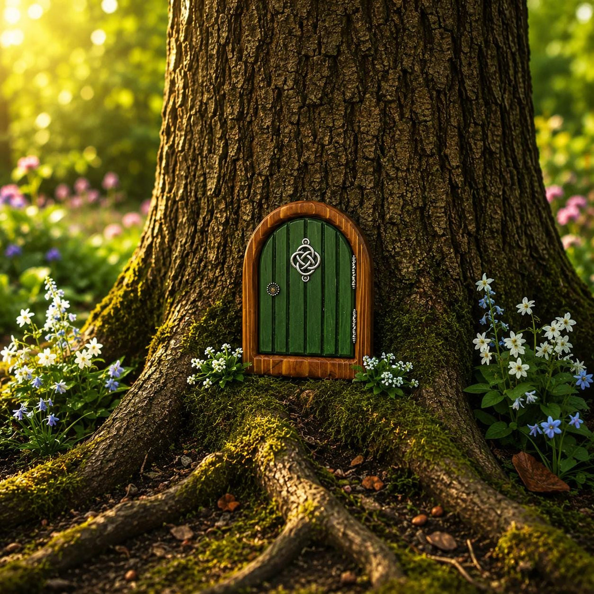 Fairy Garden Door, Enchanted Tree Door Decor, Magical Woodland Garden Ornament, Garden Accessory, Whimsical Outdoor Tree Decoration