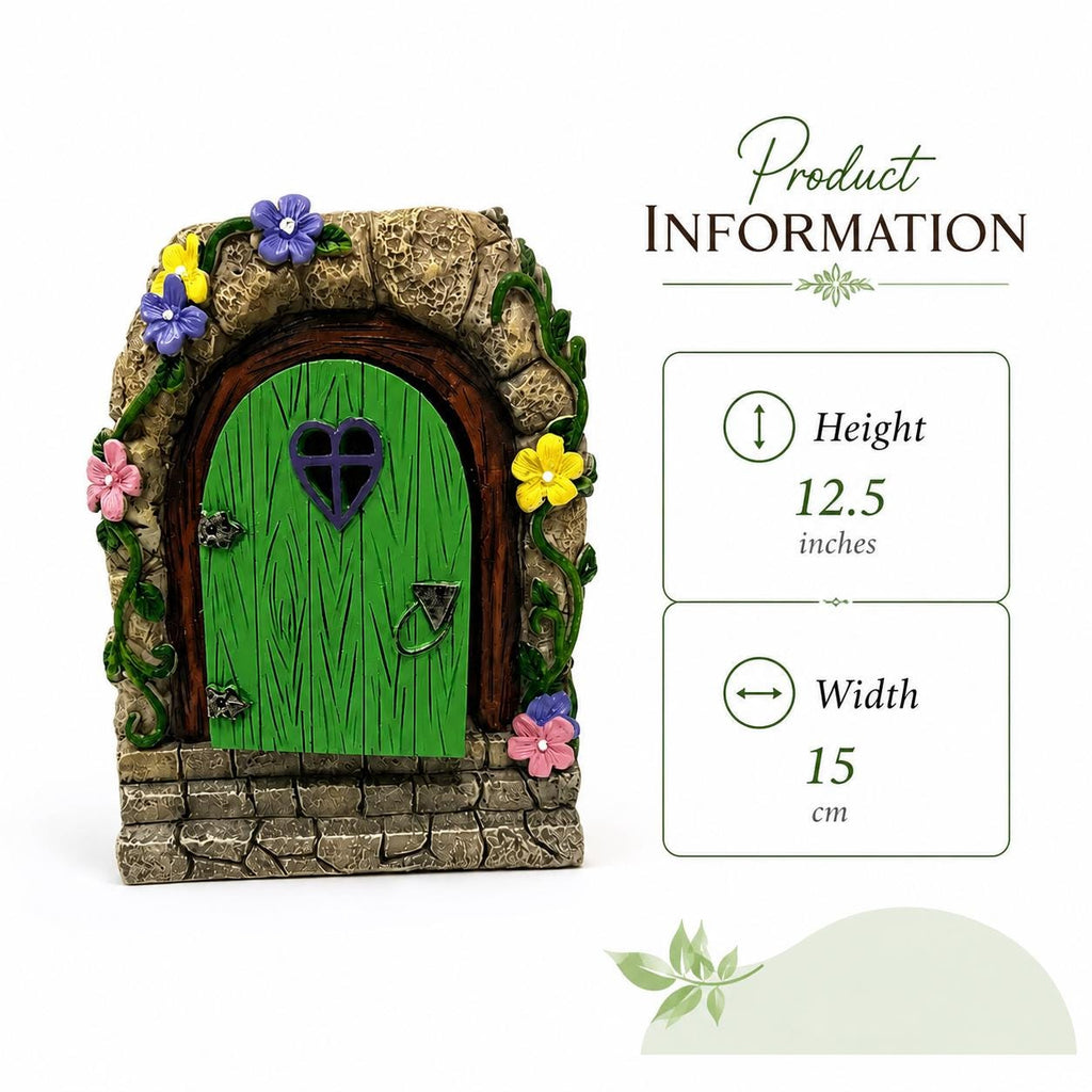 Solar Fairy Door Garden Light, Enchanted Tree Door Decor, Fairy Garden Ornament, Woodland Outdoor Light, Magical Garden Gift, Garden Decor