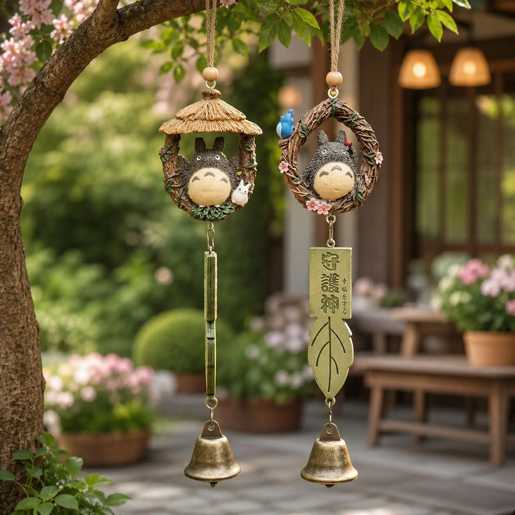Forest Spirit Wind Chime, Cute Hanging Garden Bell Ornament, Resin Wind Chime Decor, Outdoor Patio Gift, Japanese Style,Cute Wind Chime Gift