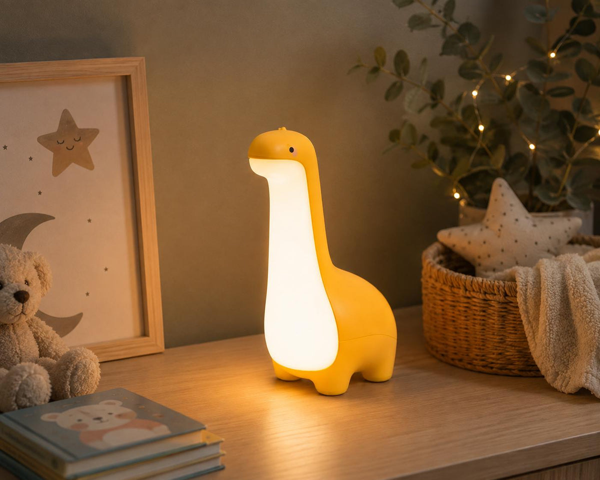 Dinosaur Night Light for Kids, Cute Dino Lamp, Nursery Table Light, Baby Bedroom Decor, Toddler Gift, Cute Dinosaur Room Lighting,Table Lamp
