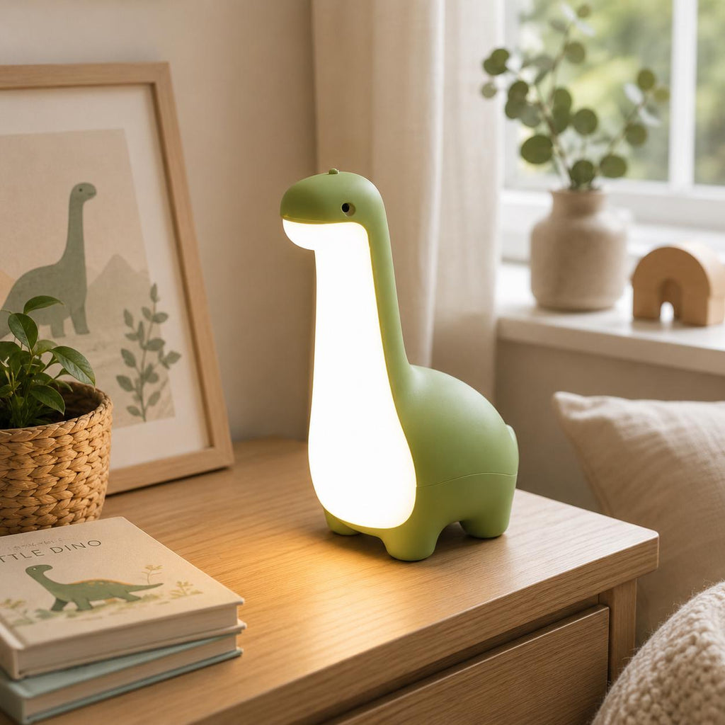 Dinosaur Night Light for Kids, Cute Dino Lamp, Nursery Table Light, Baby Bedroom Decor, Toddler Gift, Cute Dinosaur Room Lighting,Table Lamp