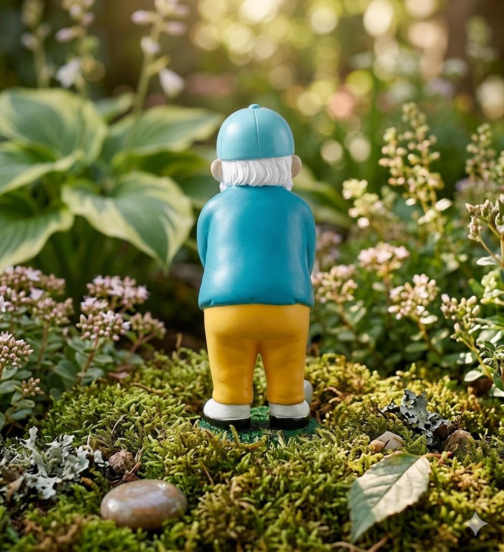 Golf Gnome Statue, Garden Decor, Golfer Gift, Lawn Ornament, Outdoor Figurine, Sports Lover Present, Whimsical Yard Accent, Clubhouse Decor.
