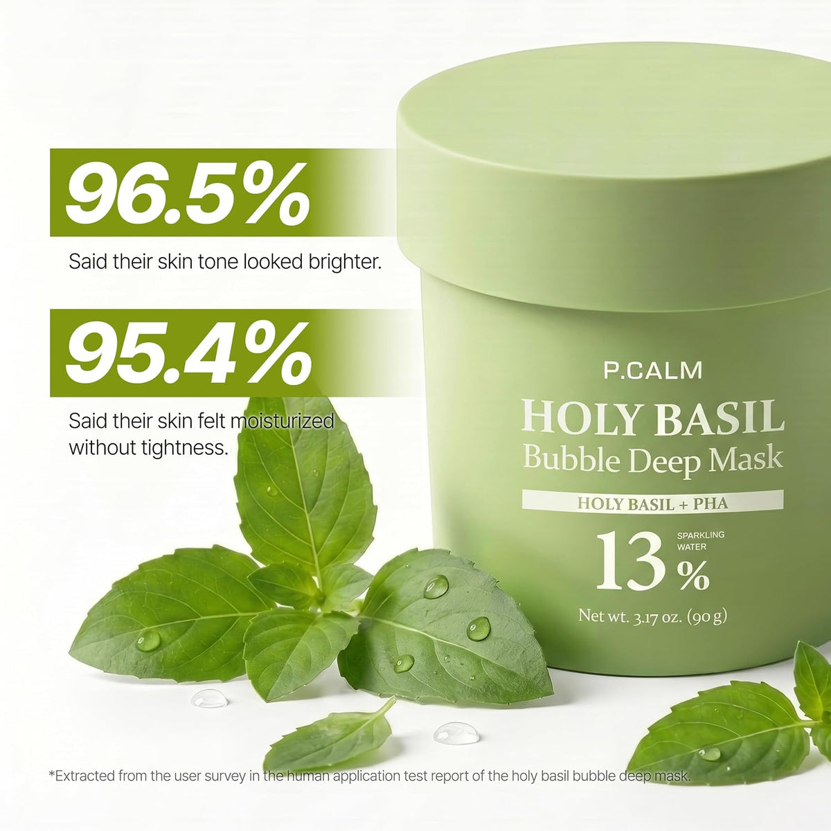 Holy Basil Bubble Deep Mask, 90G / 3.17 Oz